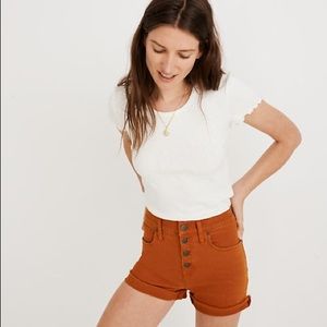 **NWT** Madewell High-Rise Denim Shorts